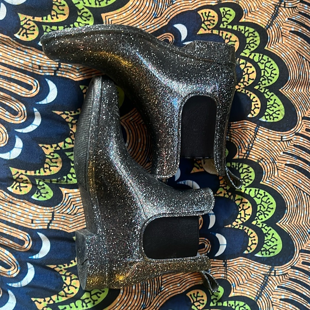 Glitter Size 7 Short Rain boots